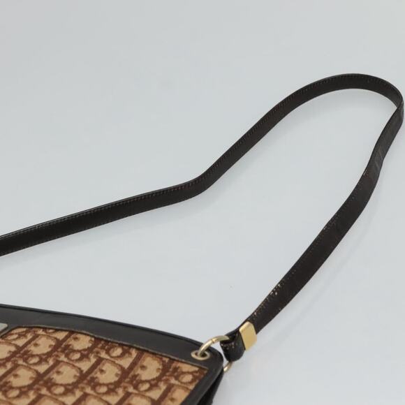 DIOR Trotter Canvas Shoulder Bag Brown - Picture 8 of 12